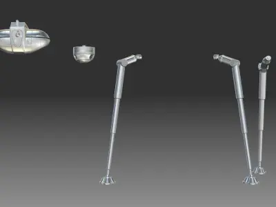 The Tripods silver ball 3D print model