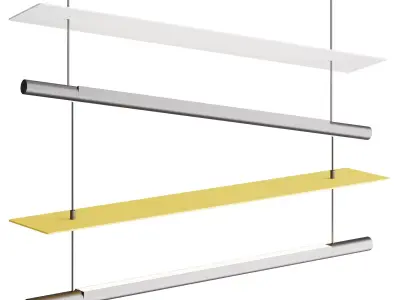 Santa Cole LAMINA DORADA Hanging lamp 3D model