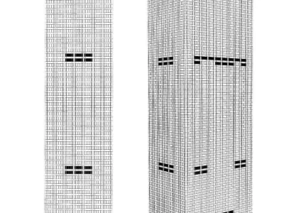 Skyscraper Paramount Plaza New York 3D model