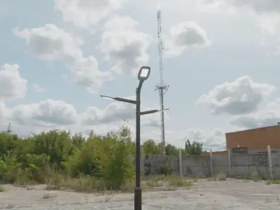 Street Light 12 version 5 3m with pole 3 Low-poly 3D model