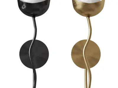 Lamp Kukka Sconce Low-poly 3D model Low-poly 3D model