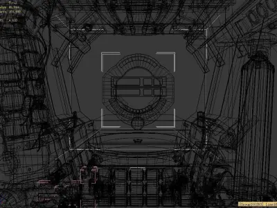 Mechanical login interface 01 3D model