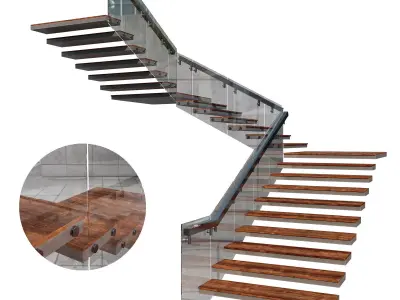 STAIR NO9 A Free 3D model