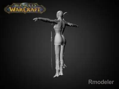 Night Elf Luna 3D model