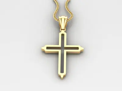 Cross Light Gold 4CP022 3DM STL 3D model