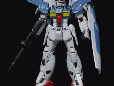 Gundam RX-78 GP01Fb weathering style 3D model