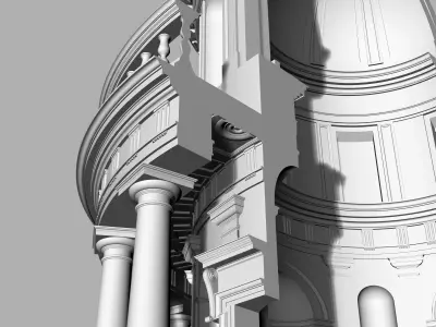 Tempietto di San Pietro in Montorio by Bramante 3D model