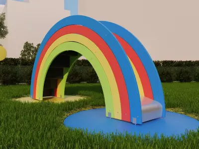 Playground slide 3D model