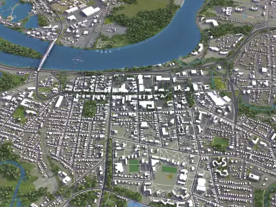 Middletown Low-poly 3D model