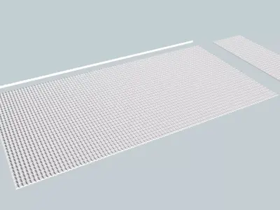 Spanish Tile Roof Sheet N scale 3D print model