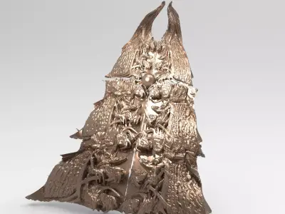 Vampire wall panel sculpture 3D model