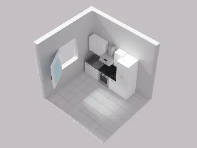 Kitchen Room 3D model