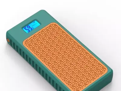 Power Bank Enclosure Stone Block Style 3D print model