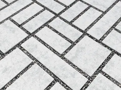 Title gravel pebble 3D model