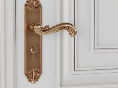 Classic Apartment Doors 3D model