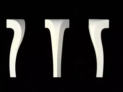 leg High quality 3d models for processing on a cnc machine  Free 3D model 5