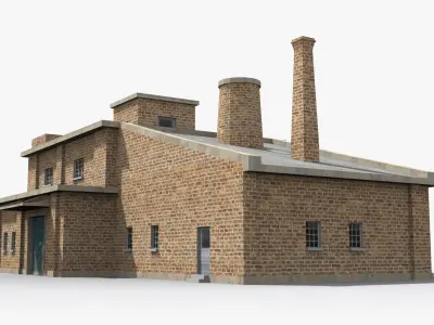 Factory xx20 Low-poly 3D model