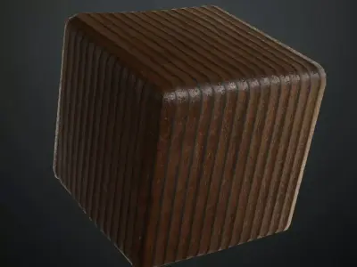 Glossy Varnished Rustic Wood Planks PBR Seamless Texture