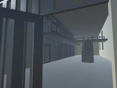 Cartoon Zombie World Low-poly 3D model