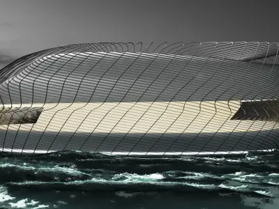 Sci-fi parametric structure 3D model