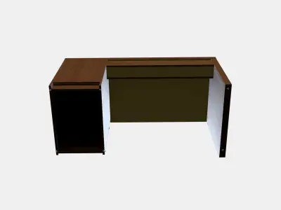 MALM Desk 3 Low-poly 3D model