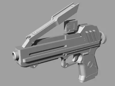 DC-17 hand blaster pistol of Star Wars 3d print model 3D print model