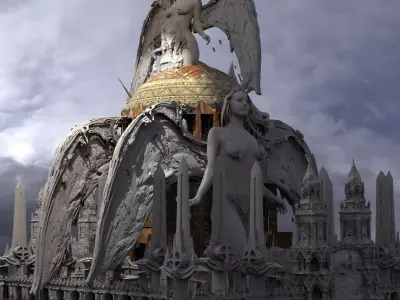 High Worship Chambers of Knowledge Kit bash 2 3D model