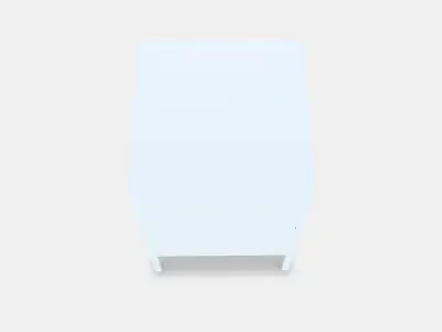 HALLAN Storage combination with doors Low-poly 3D model