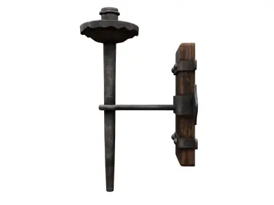 Medieval Torch  Low-poly 3D model purchase