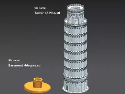 Leaning Tower of Pisa 3D model