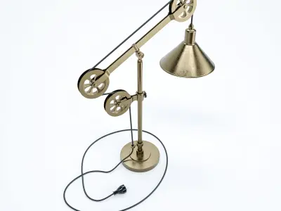 Industrial Desk lamp 3D model by alswart