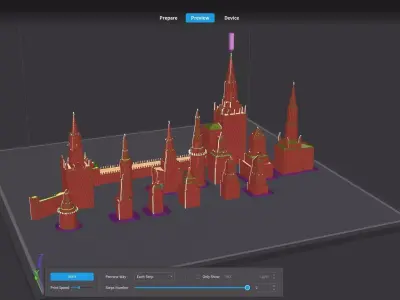 Tower collection 3D model