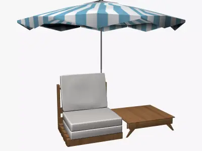 OUTDOOR FURNITURE 37 Low-poly 3D model