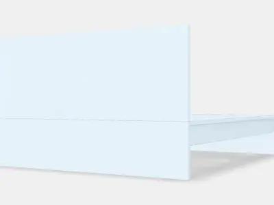 MALM Bed frame high 94 Low-poly 3D model