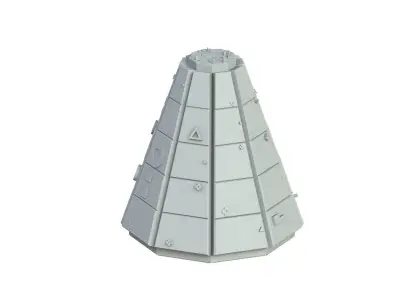 Sci Fi Object No 2835 Low Poly Low-poly 3D model