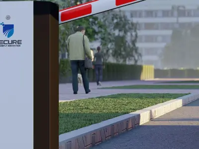 Boom Barrier  Low-poly 3D model