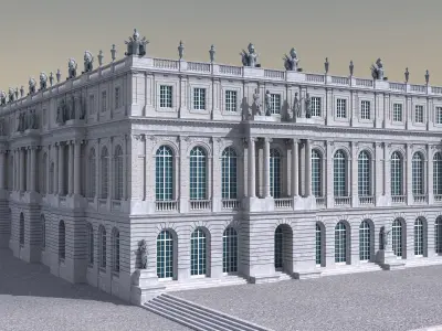  Versailles Palace Garden Side 