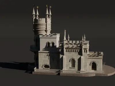 Swallow Nest Low-poly 3D model