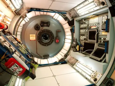 Generic Space Station Low-poly 3D model