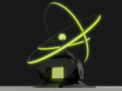 Healing Tower Low-poly 3D model