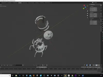 3D Printable Light sabre dark side hilt 3D print model