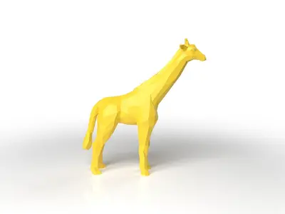 Giraffe Low Poligonal Low-poly 3D model