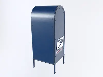 Mailbox Low-poly 3D model