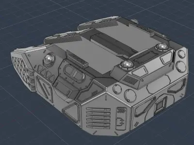 Large Turret V3 HD 3D print model