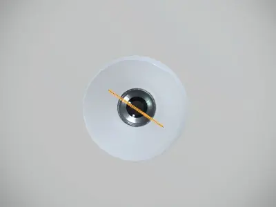 Broken Incandescent Light Bulb 3D model
