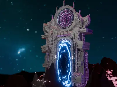 portal futuristic design  3D model