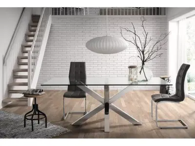 Emberto Glass Dining Table 3D model