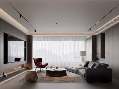 apartment interior scenes   3D model shop