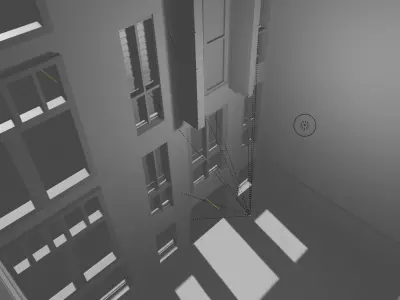 Wooden Historical House Low-poly 3D model