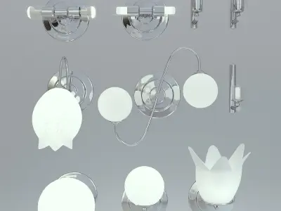 Wall Lamp Set 3D model